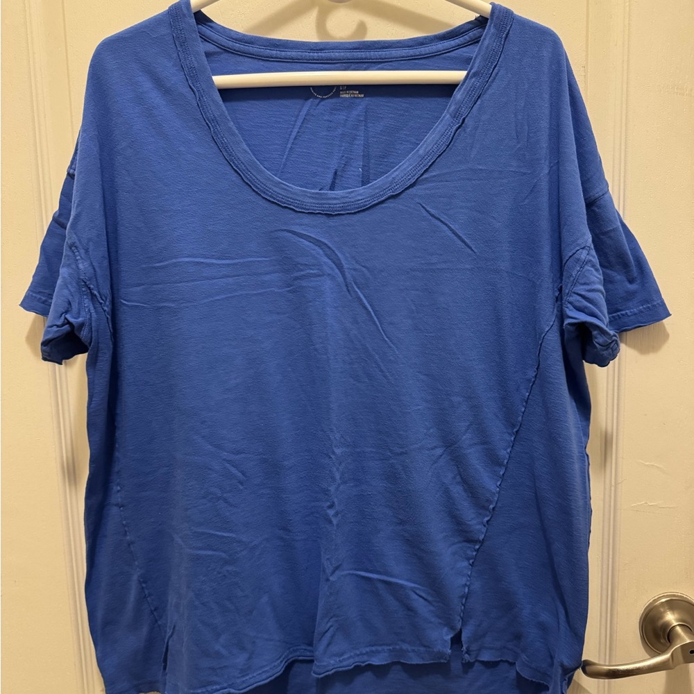 Aerie Vibrant Blue Short Sleeve Tee